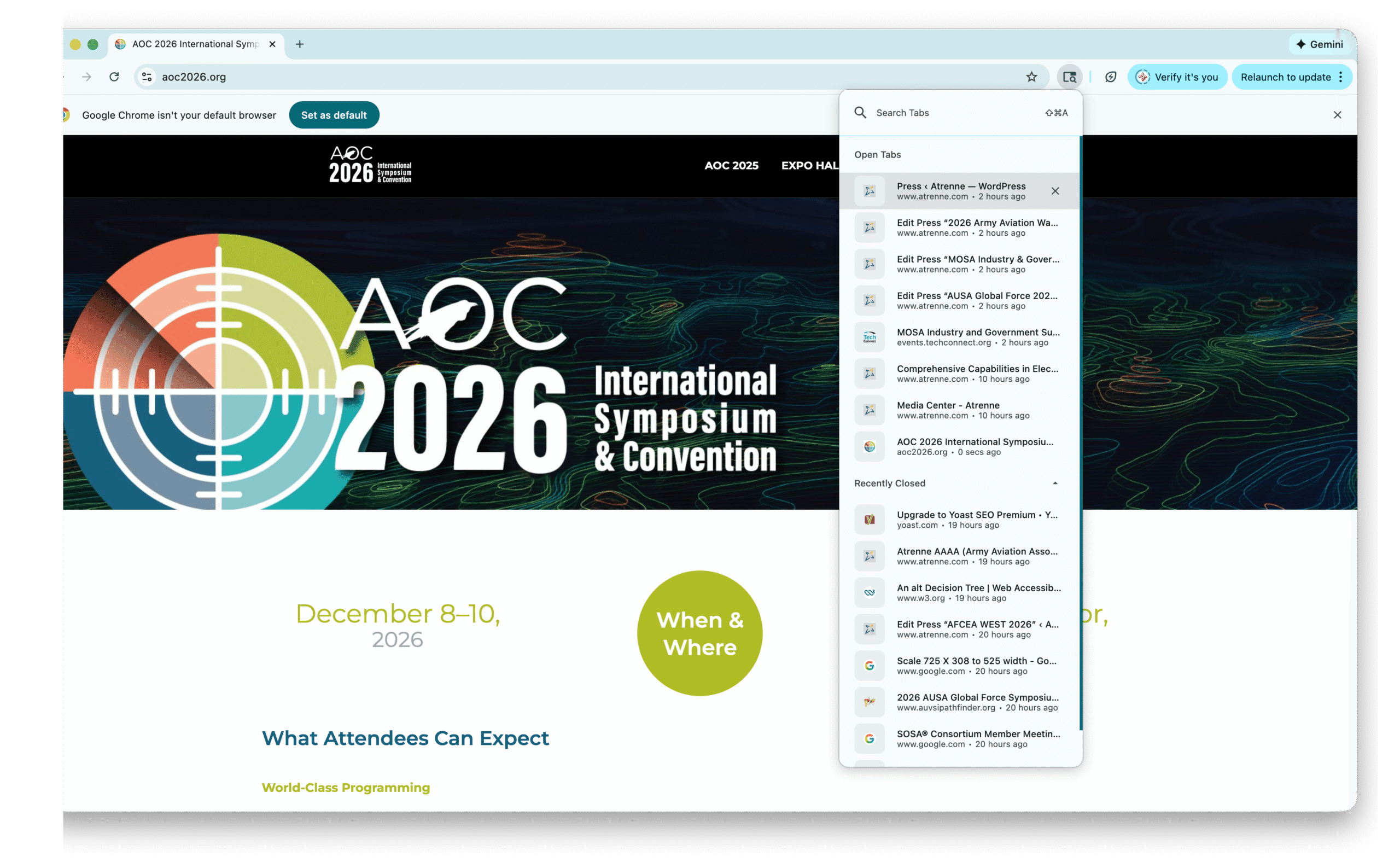 AOC 2026 International Symposium & Convention