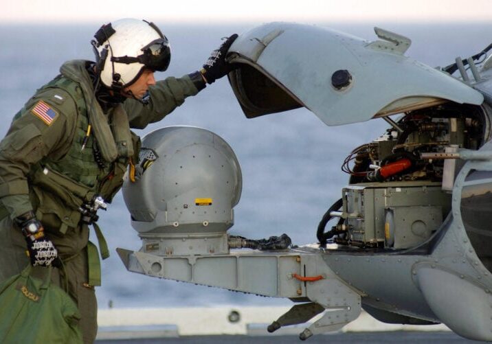 HFD47A 070320-N-2984R-003
ATLANTIC OCEAN (March 20, 2007) D Lt. j.g. Richard Kadlick assigned to Anti-Submarine Helicopter Squadron (HS) 7 performs a post-flight inspection on a SH-60 Seahawks aboard the Nimitz-class aircraft carrier USS Harry S. Truman (CVN 75). Truman is underway conducting Tailored Ship's Training Availability (TSTA). U.S. Navy photo by Mass Communication Specialist 3rd Class Ricardo J. Reyes (RELEASED) SH-60 Sea Hawk Anti-Submarine Helicopter Squadron nose