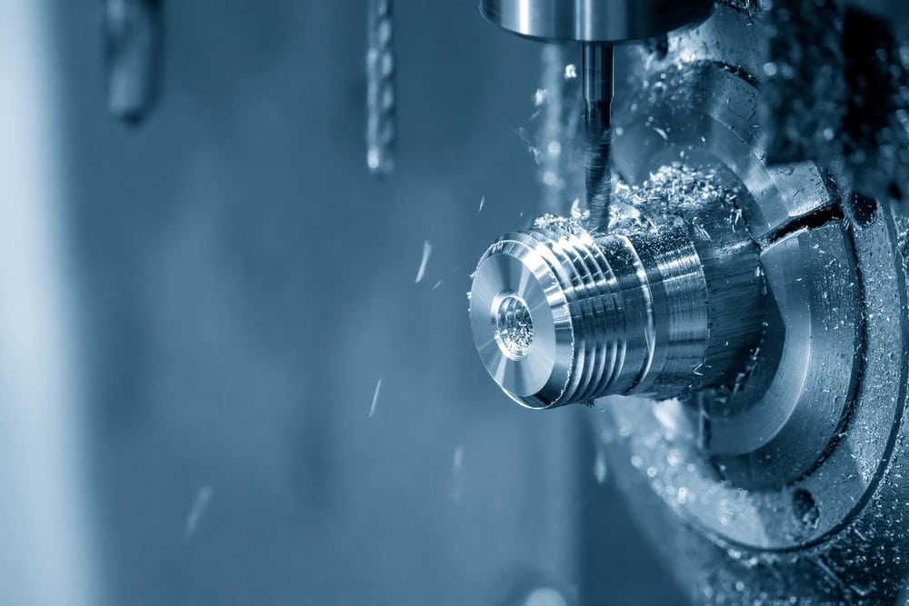 The,Multi-tasking,Cnc,Lathe,Machine,Swiss,Type,Tapping,The,Brass